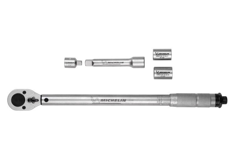 MICHELIN Drehmomentschlüssel MTW 210 Inklusive Stecknüssen, Adapter und Verlängerung