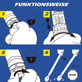 MICHELIN Drehmomentschlüssel MTW 210 Inklusive...