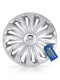 MICHELIN Radzierblenden 35,6 cm / 14 Zoll (silbern mit Chromring) MX-MS