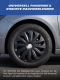 MICHELIN Radzierblenden 38,1 cm / 15 Zoll (schwarz mit Chromring) MX-FB