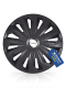 MICHELIN Radzierblenden 40,6 cm / 16 Zoll (schwarz mit Chromring) MX-FB