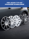 MICHELIN Radzierblenden 38,1 cm / 16 Zoll (zweifarbig: schwarz / silbern) MX-LBS
