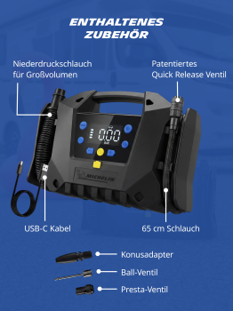 MICHELIN Air Power Pro Akku Multi Kompressor 10 Bar