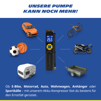 MICHELIN Air Power Mini 1 Akku-Mini-Kompressor 10 Bar