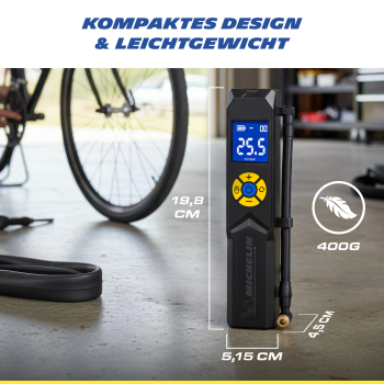 MICHELIN Air Power Mini 1 Akku-Mini-Kompressor 10 Bar