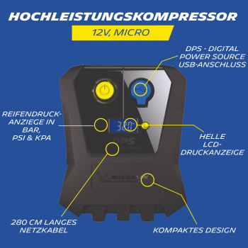 MICHELIN 12V Micro Kompressor