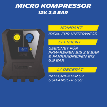 MICHELIN 12V Micro Kompressor
